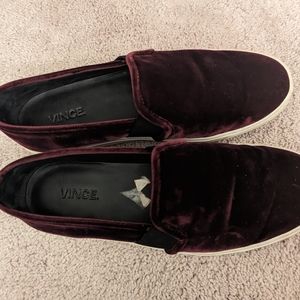 Vince velvet loafers size 8.5